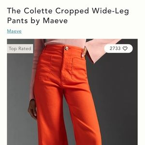 SOLD Maeve by Anthropology Colette pants